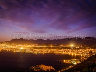 Helderberg Basin light up with night lights