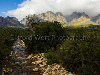 Lourens River stream coming from the mountains